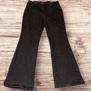 Gloria Vanderbilt Amanda Bootcut Black Jean Sz 14 Average Classic Rise EUC
